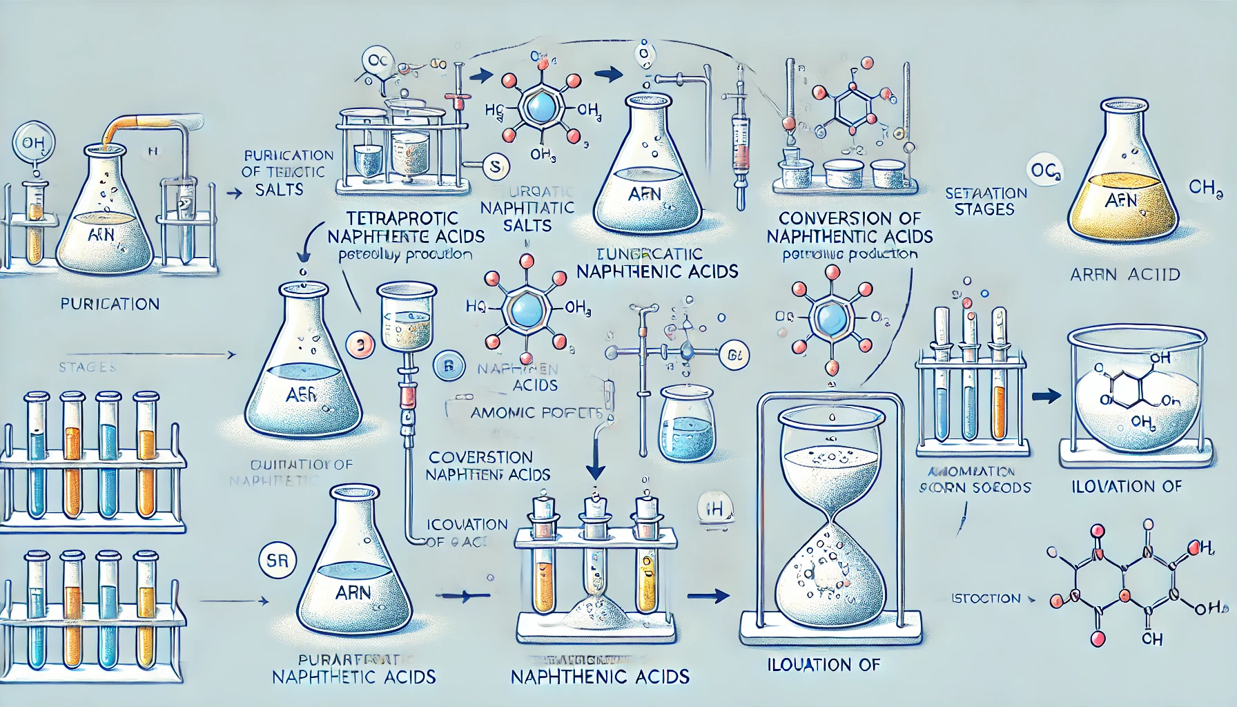 Método de isolamento de ácidos ARN a partir de depósitos de naftenatos