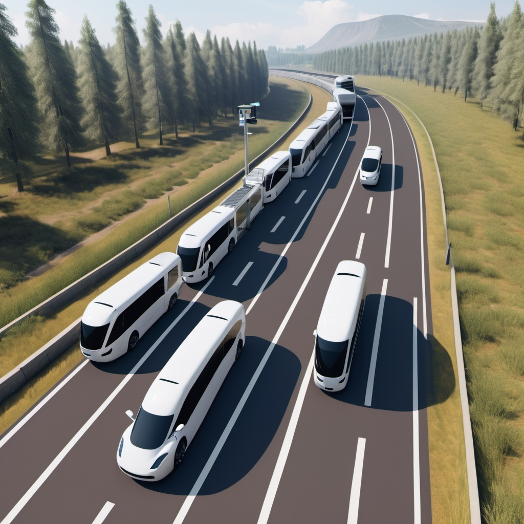 Sistema de transporte autônomo rodoviário por ferrovias virtuais