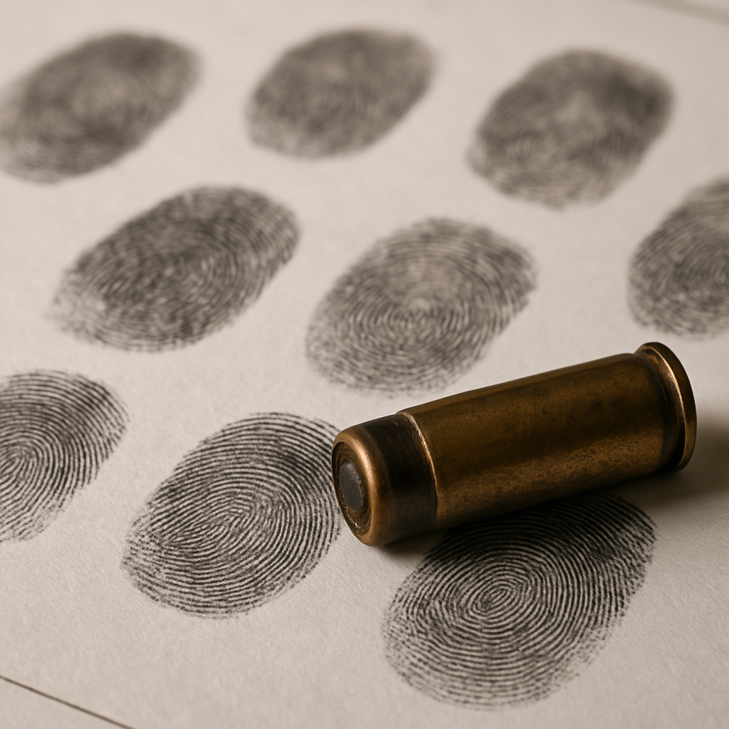 Aparato e método para fotografia de impressões digitais reveladas em cartuchos de munição e outros objetos cilíndricos