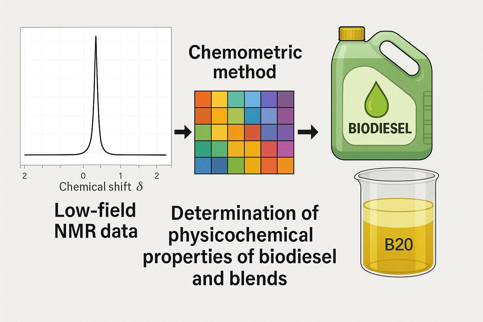 Método quimiométrico construído com dados de rmn de baixo campo para determinação de propriedades físicoquímicas de biodiesel e blendas